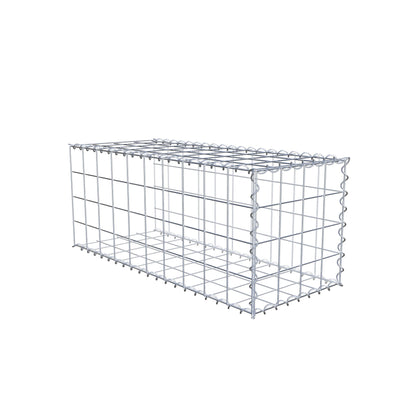 Grown-on gabion type 2 100 cm x 40 cm x 40 cm (L x H x D), mesh size 10 cm x 10 cm, spiral