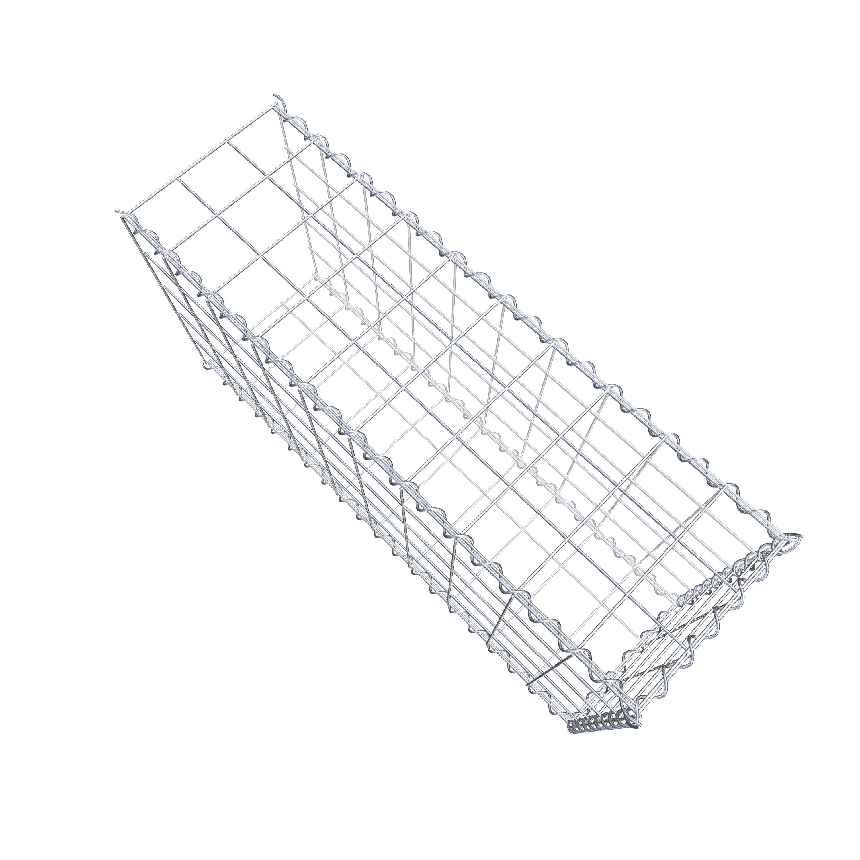 Gabião tipo 2 100 cm x 50 cm x 30 cm (C x A x P), malhagem 10 cm x 10 cm, espiral