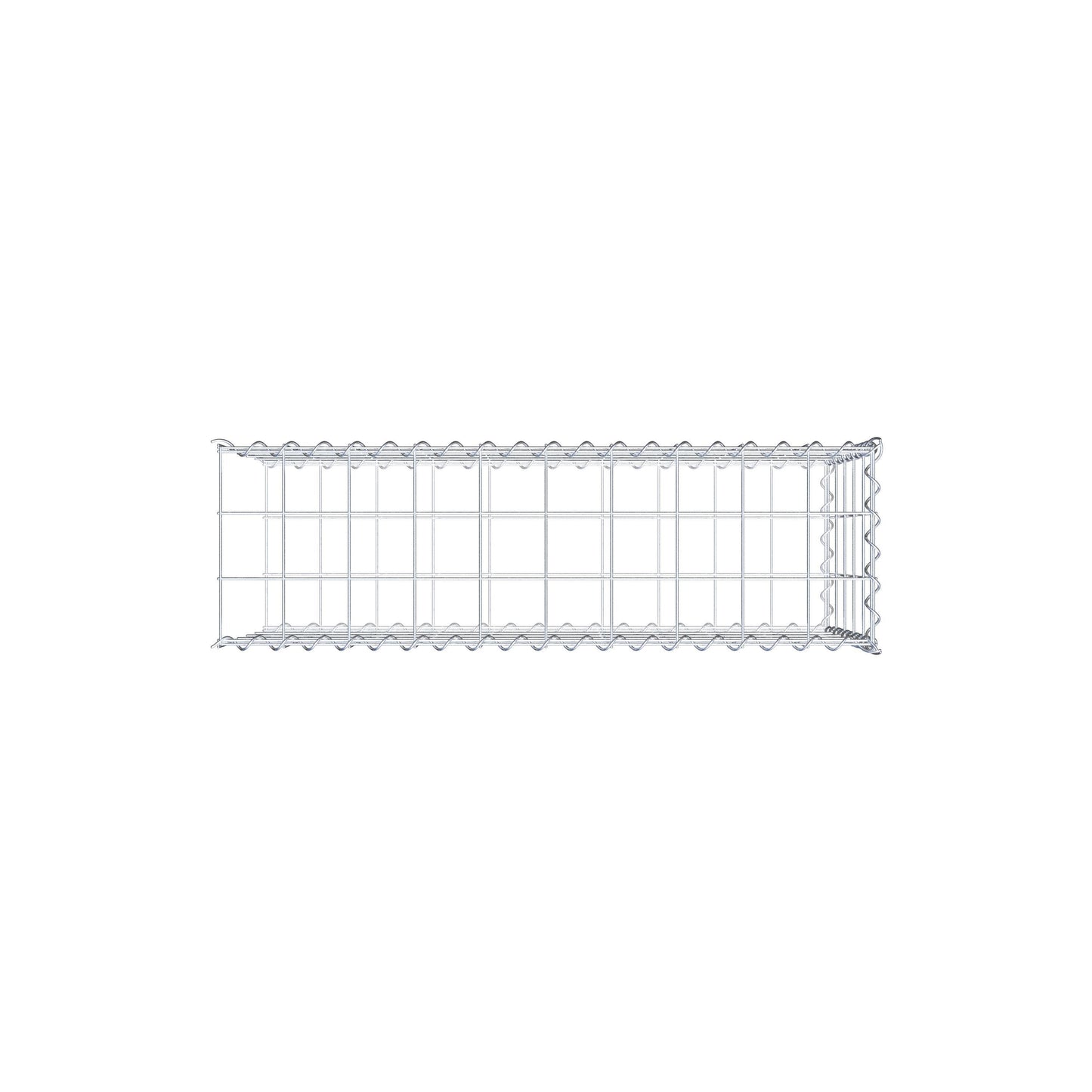 Gabbione aggiuntivo tipo 2 100 cm x 50 cm x 30 cm (L x A x P), maglia 10 cm x 10 cm, spirale