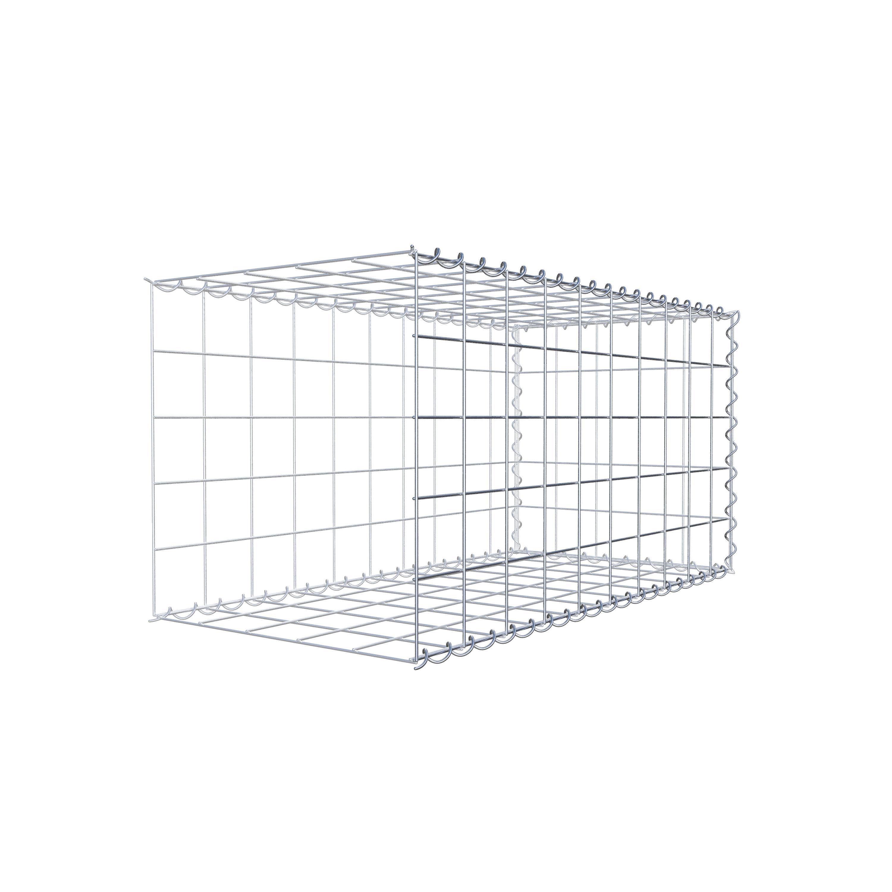 Extra gabion typ 2 100 cm x 50 cm x 50 cm (L x H x D), maskstorlek 10 cm x 10 cm, spiral