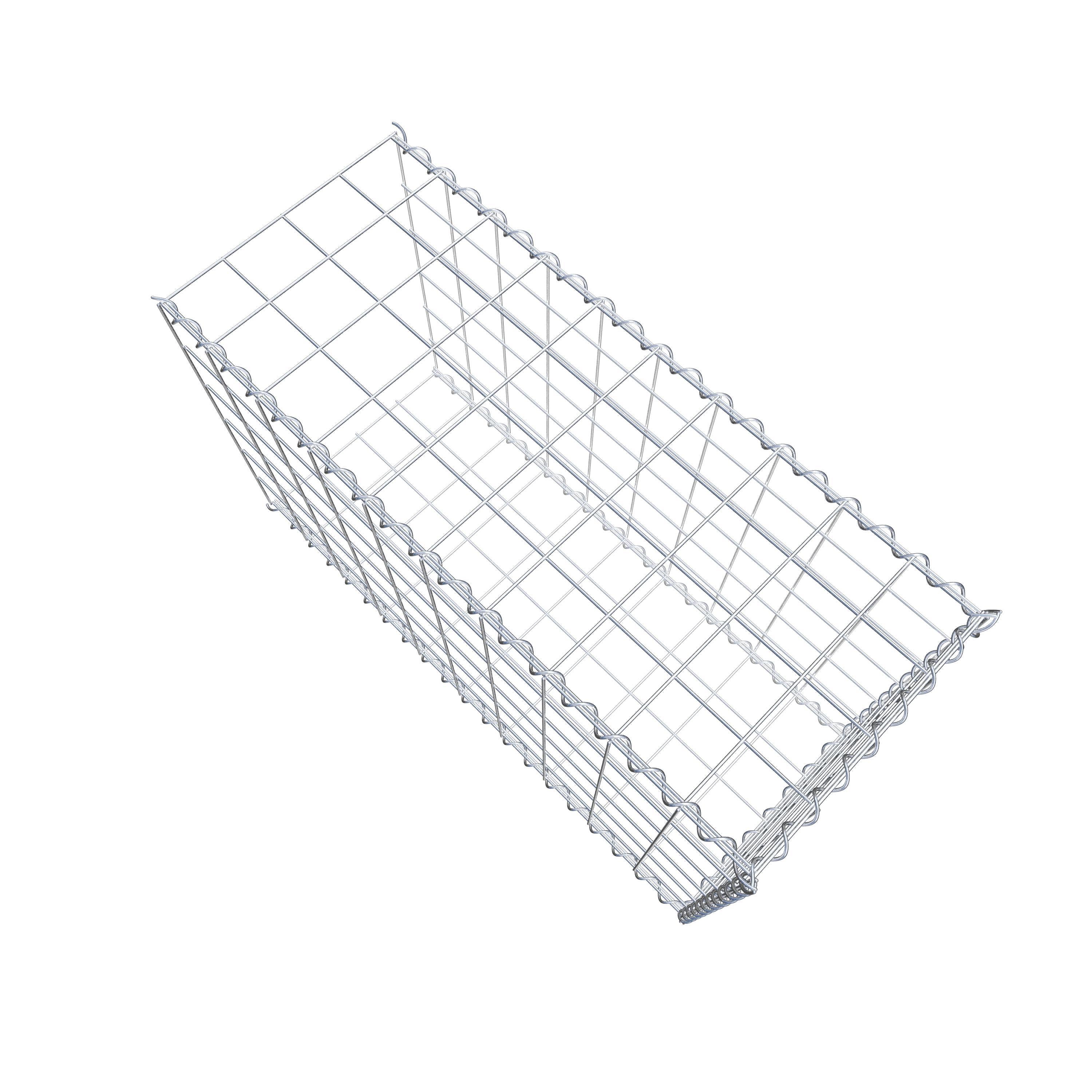 Gabião tipo 2 100 cm x 60 cm x 40 cm (C x A x P), malhagem 10 cm x 10 cm, espiral