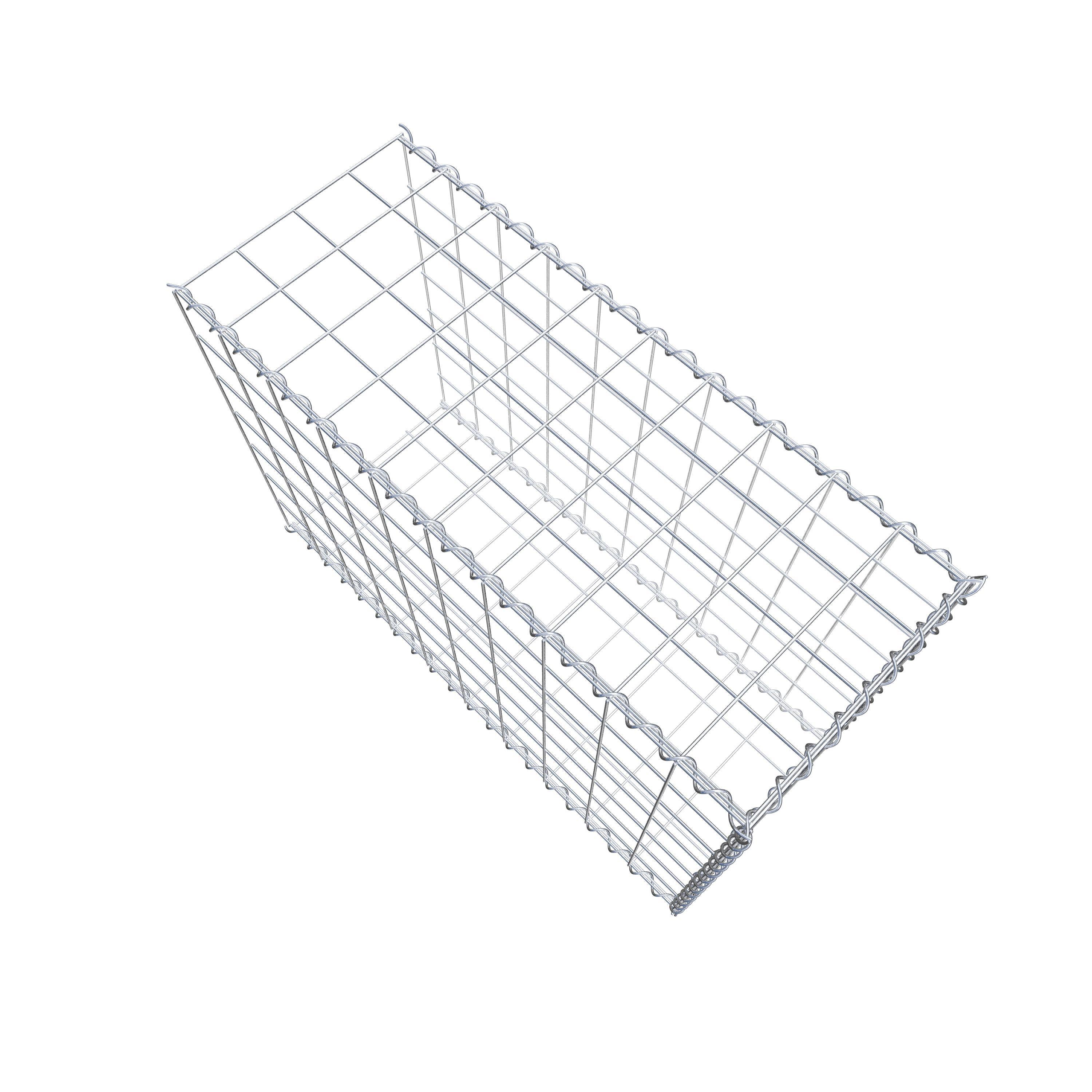 Gabião tipo 2 100 cm x 70 cm x 40 cm (C x A x P), malhagem 10 cm x 10 cm, espiral