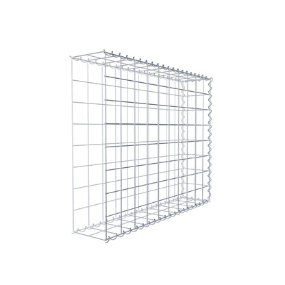 Gavión adulto tipo 2 100 cm x 80 cm x 20 cm (largo x alto x profundidad), tamaño de malla 10 cm x 10 cm, espiral