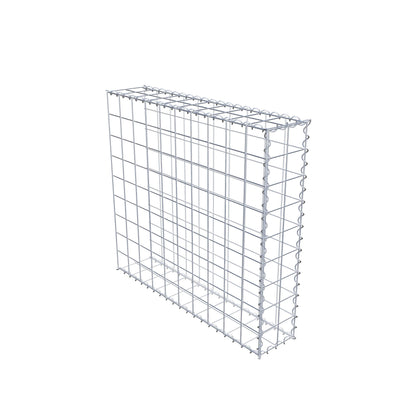 Opvokset gabion type 2 100 cm x 90 cm x 20 cm (L x H x D), maskestørrelse 10 cm x 10 cm, spiral