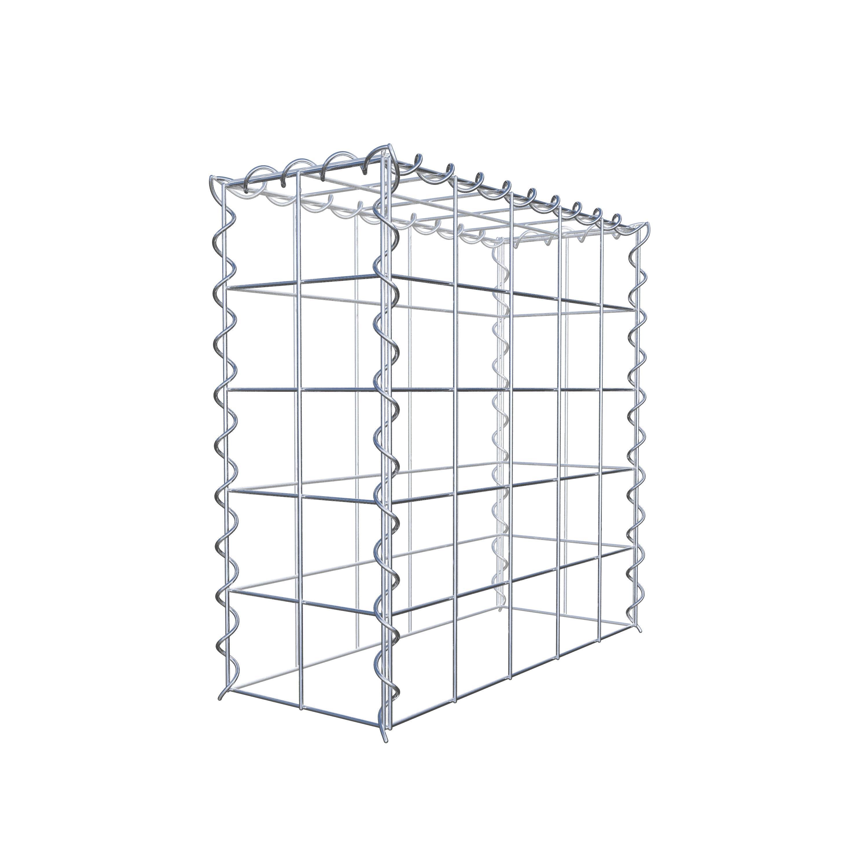 Gabbione aggiuntivo tipo 3 50 cm x 50 cm x 20 cm (L x H x P), dimensione maglia 10 cm x 10 cm, a spirale