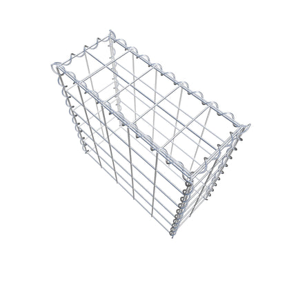 Extra gabion typ 3 50 cm x 50 cm x 20 cm (L x H x D), maskstorlek 10 cm x 10 cm, spiral