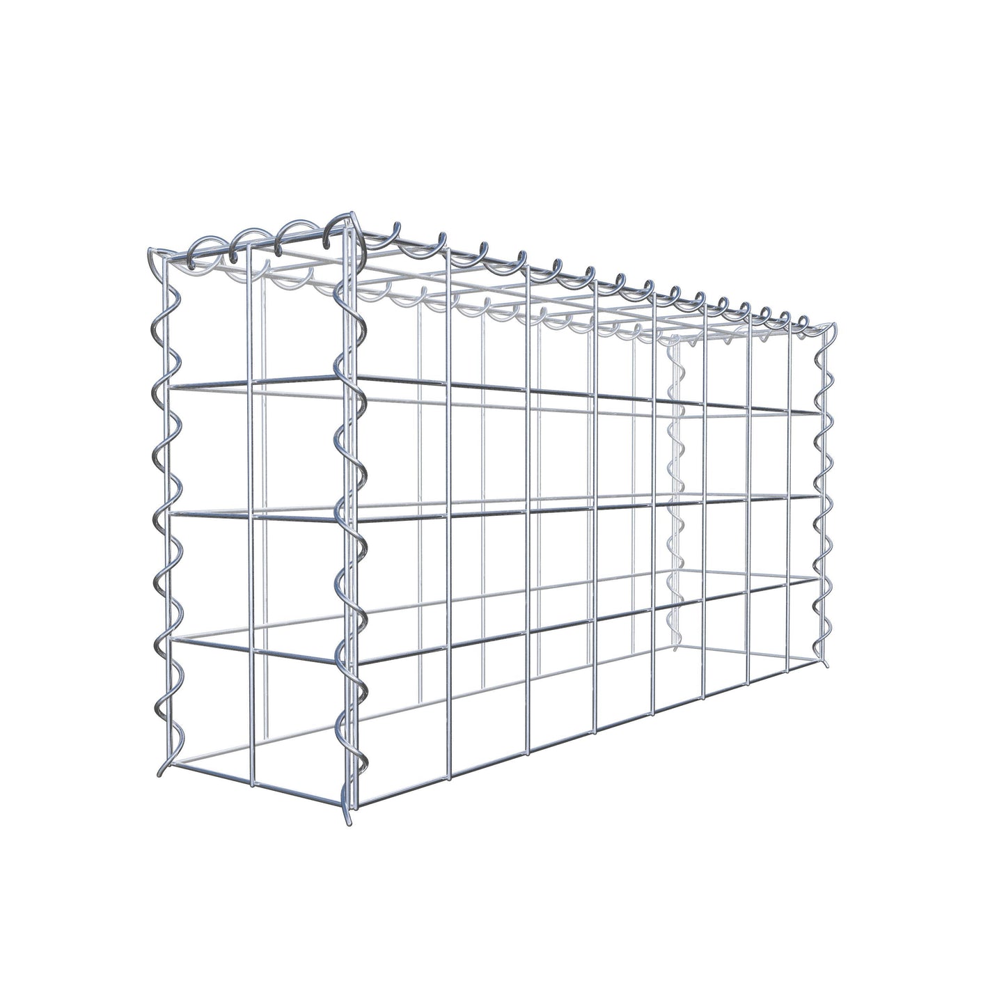 Gabion rapporté type 3 80 cm x 40 cm x 20 cm (L x H x P), mailles 10 cm x 10 cm, spirale
