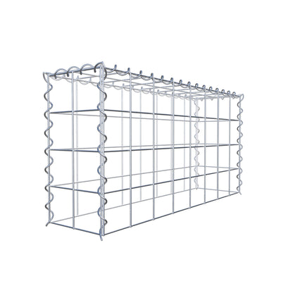 Gabion rapporté type 3 80 cm x 40 cm x 20 cm (L x H x P), mailles 10 cm x 10 cm, spirale