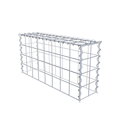 Gabion rapporté type 3 80 cm x 40 cm x 20 cm (L x H x P), mailles 10 cm x 10 cm, spirale