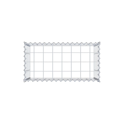 Gabião tipo 3 80 cm x 40 cm x 40 cm (C x A x P), malhagem 10 cm x 10 cm, espiral