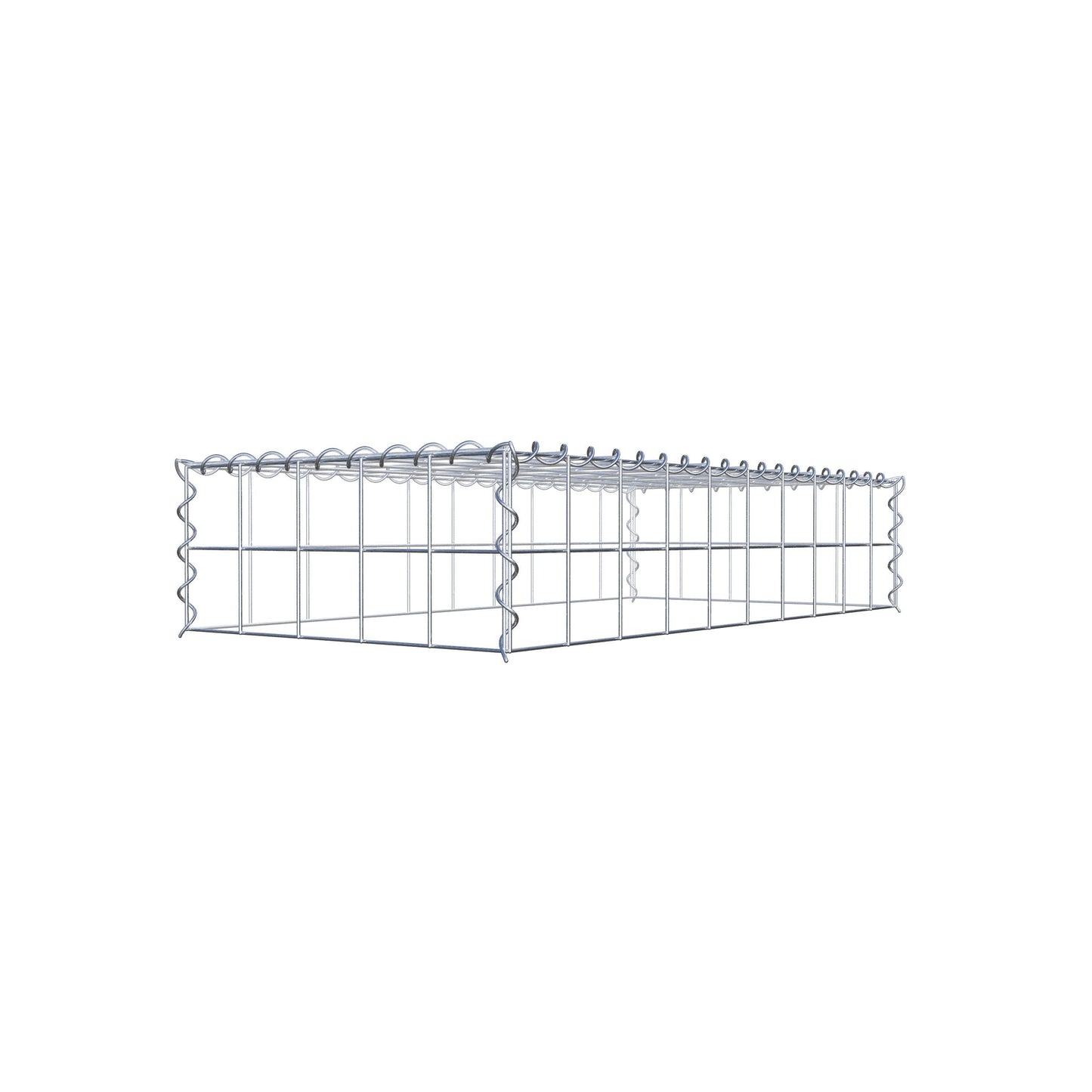 Grown-on gabion type 3 100 cm x 20 cm x 50 cm (L x H x D), mesh size 10 cm x 10 cm, spiral