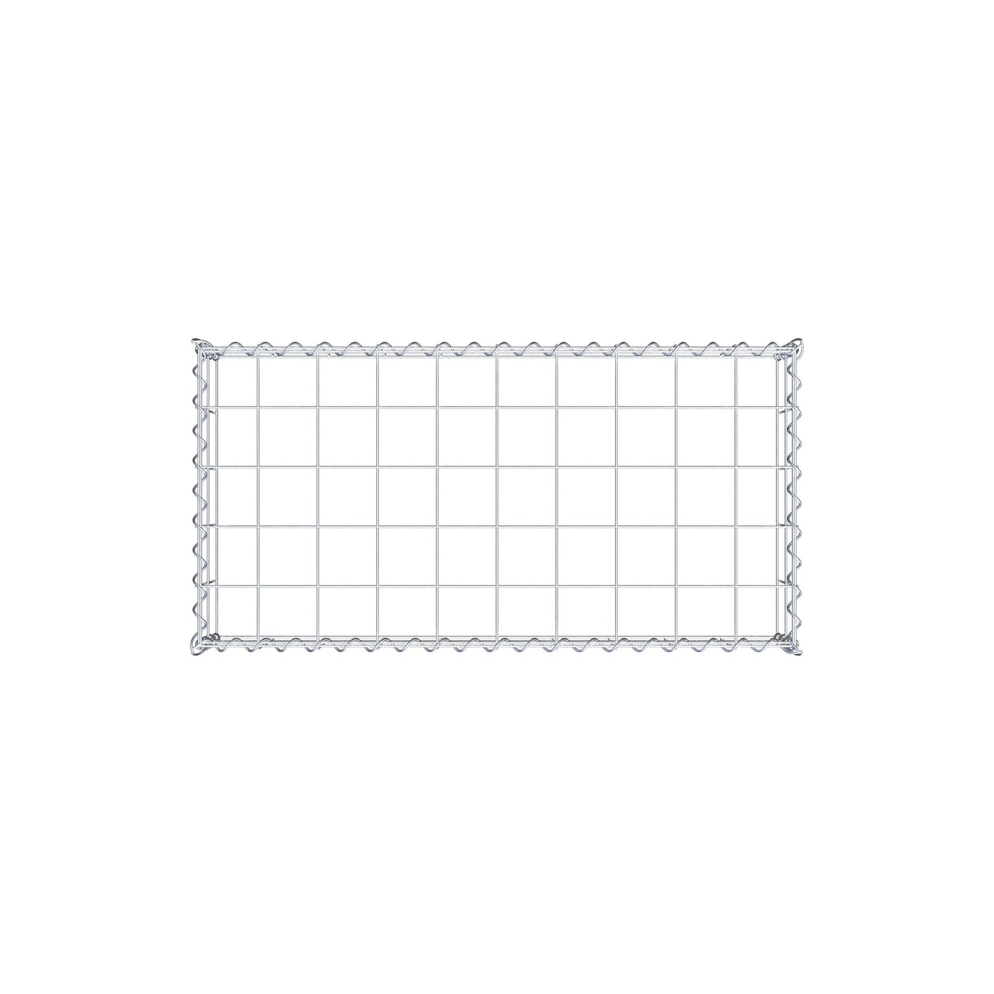 Grown-on gabion type 3 100 cm x 20 cm x 50 cm (L x H x D), mesh size 10 cm x 10 cm, spiral