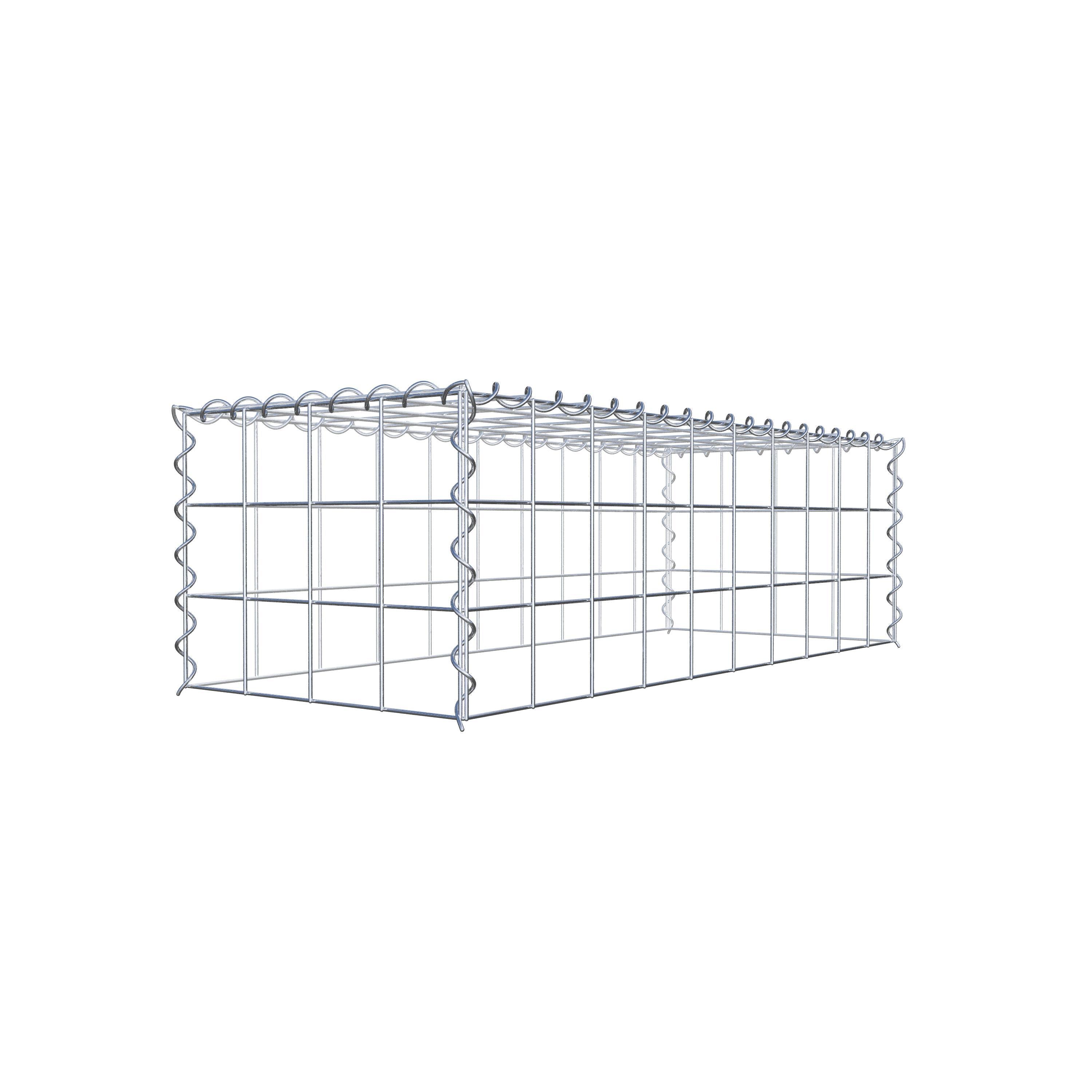 Gabião tipo 3 100 cm x 30 cm x 40 cm (C x A x P), malhagem 10 cm x 10 cm, espiral