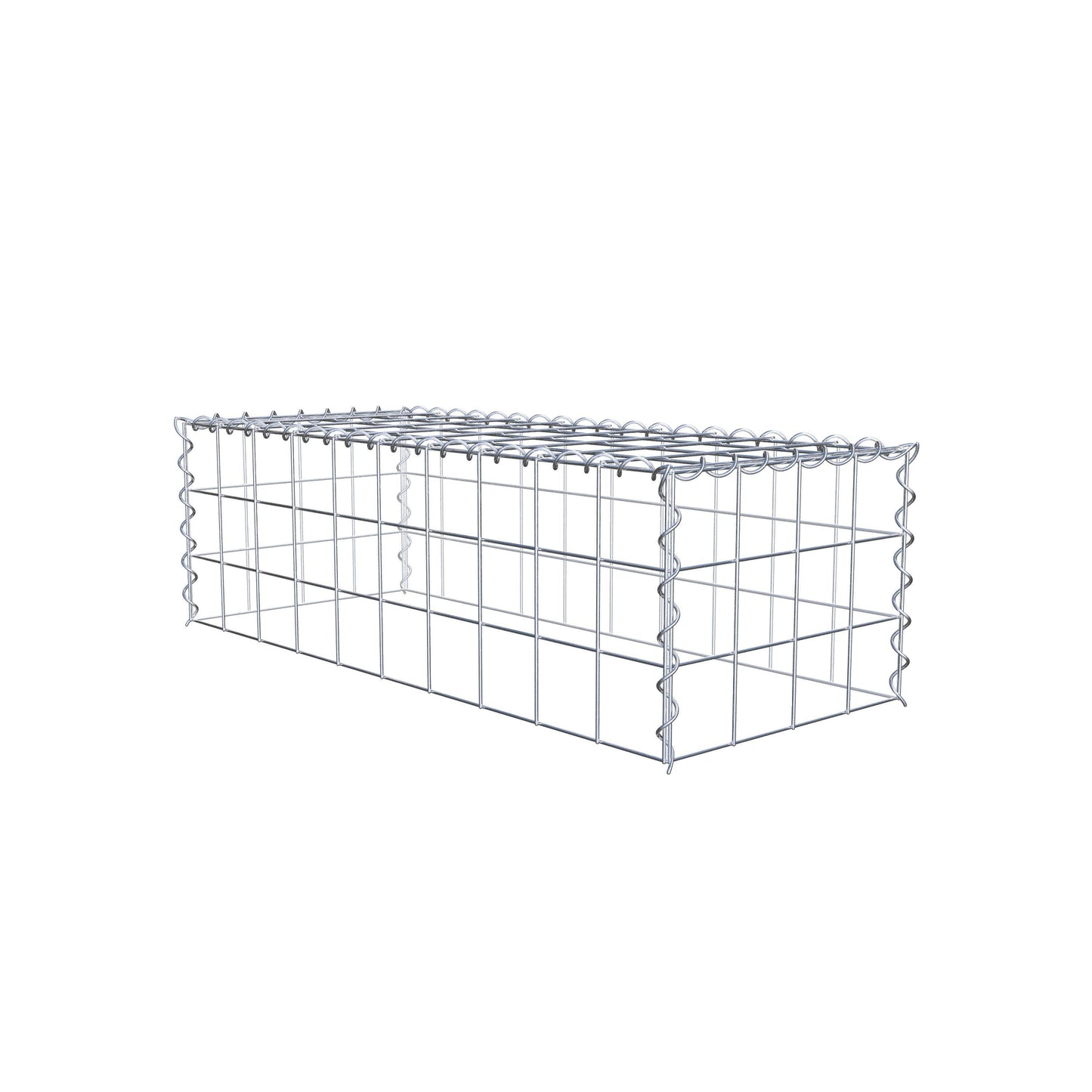 Anbaugabione Typ 3 100 cm x 30 cm x 40 cm (L x H x T), Maschenweite 10 cm x 10 cm, Spirale