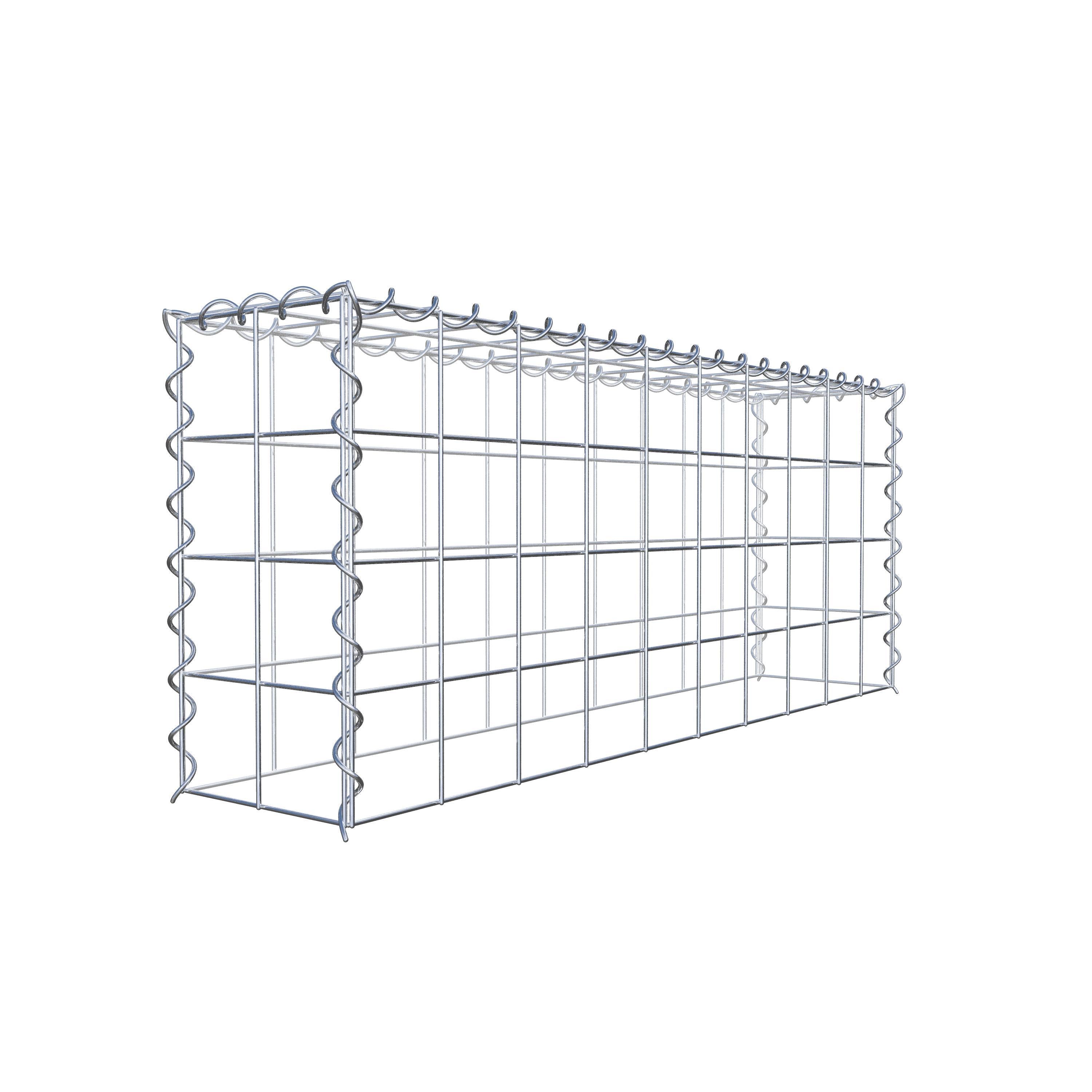 Gabião Tipo 3 100 cm x 40 cm x 20 cm (C x A x P), malhagem 10 cm x 10 cm, espiral