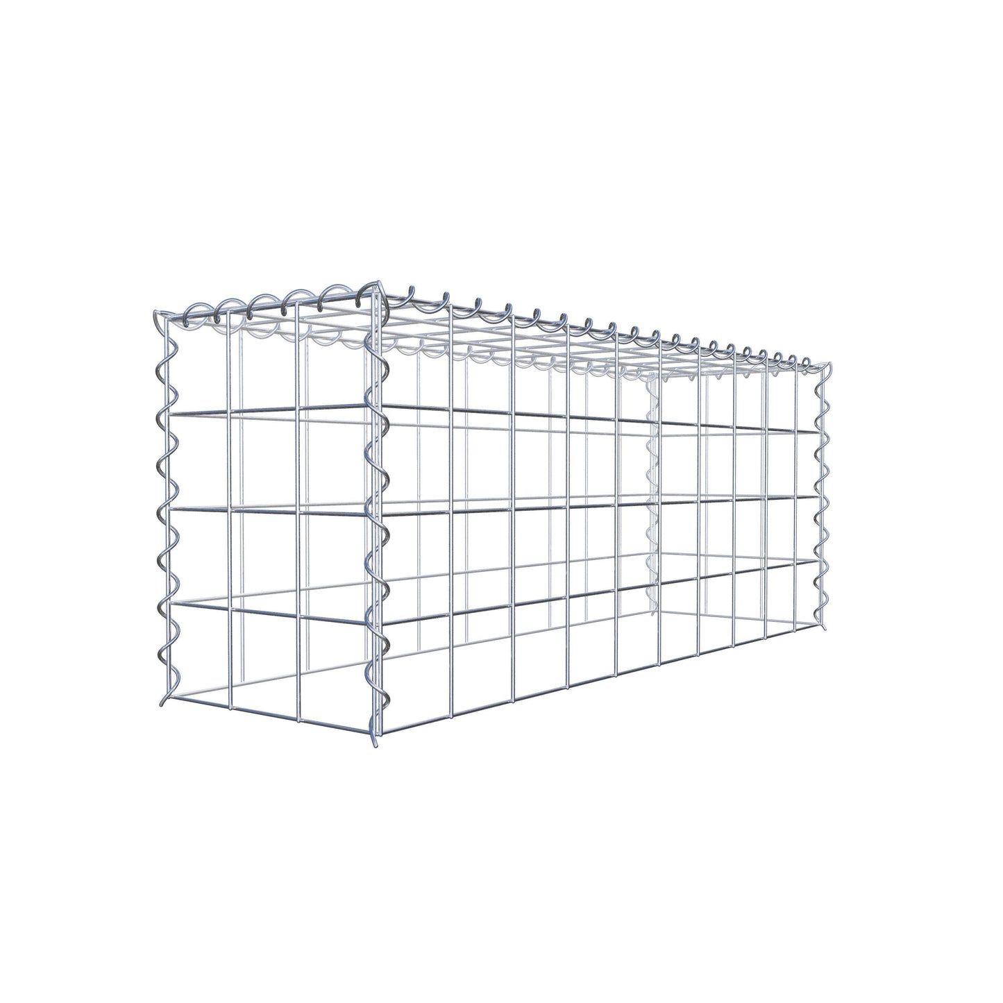 Extra gabion typ 3 100 cm x 40 cm x 30 cm (L x H x D), maskstorlek 10 cm x 10 cm, spiral