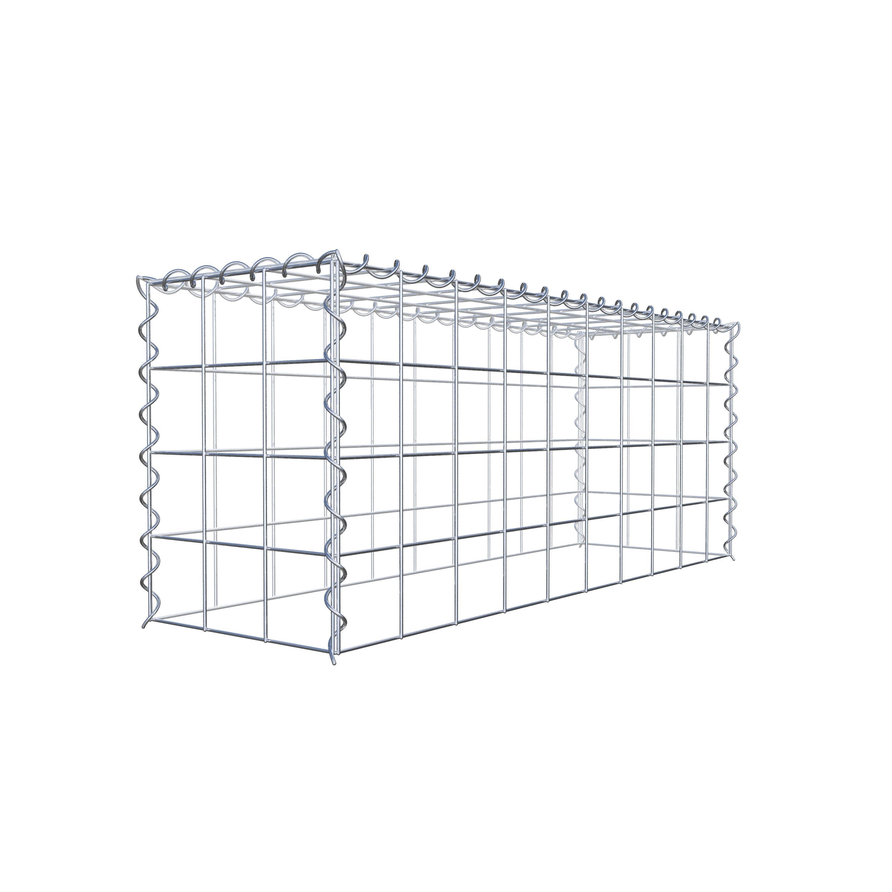 Grown-on gabion type 3 100 cm x 40 cm x 30 cm (L x H x D), mesh size 10 cm x 10 cm, spiral