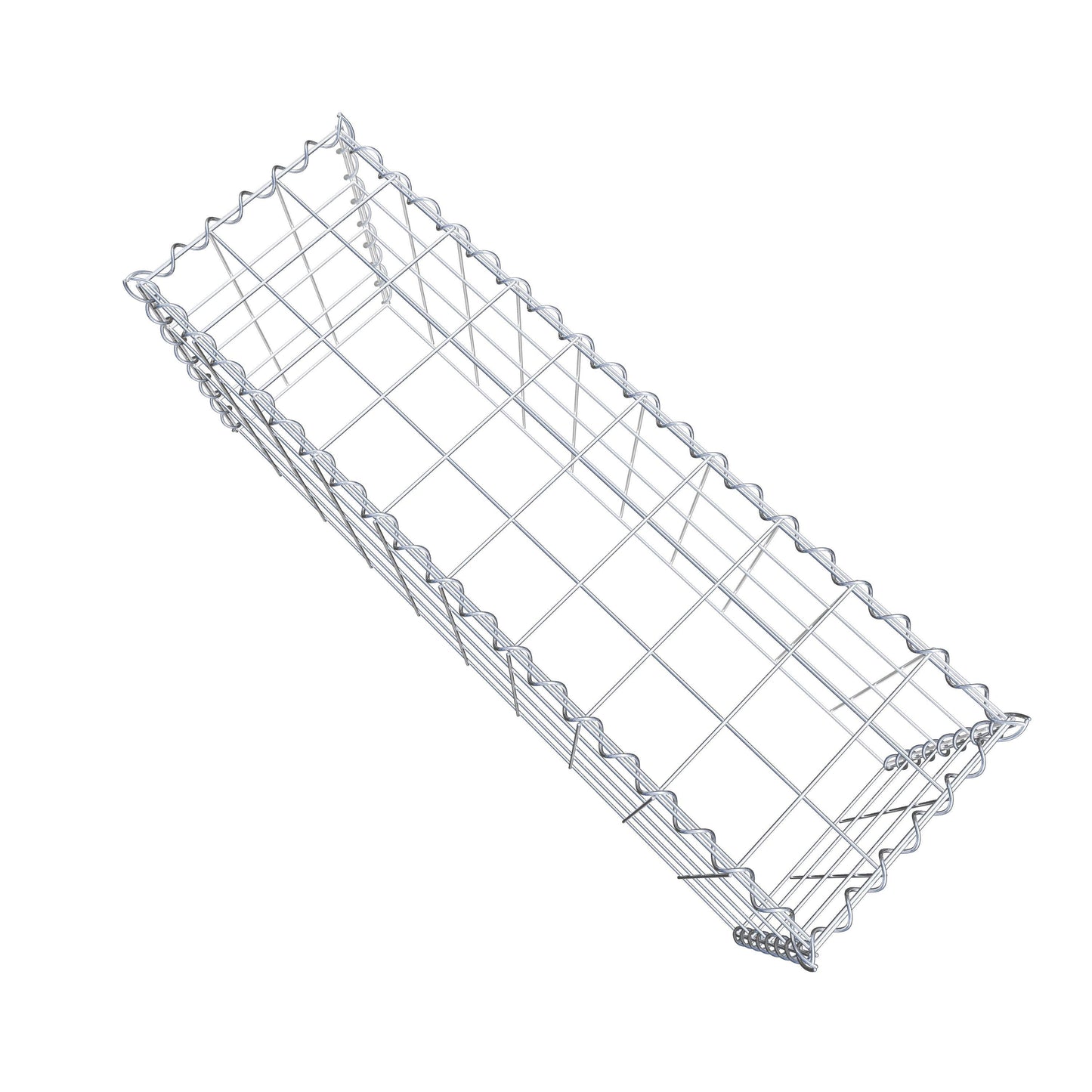 Extra gabion typ 3 100 cm x 40 cm x 30 cm (L x H x D), maskstorlek 10 cm x 10 cm, spiral