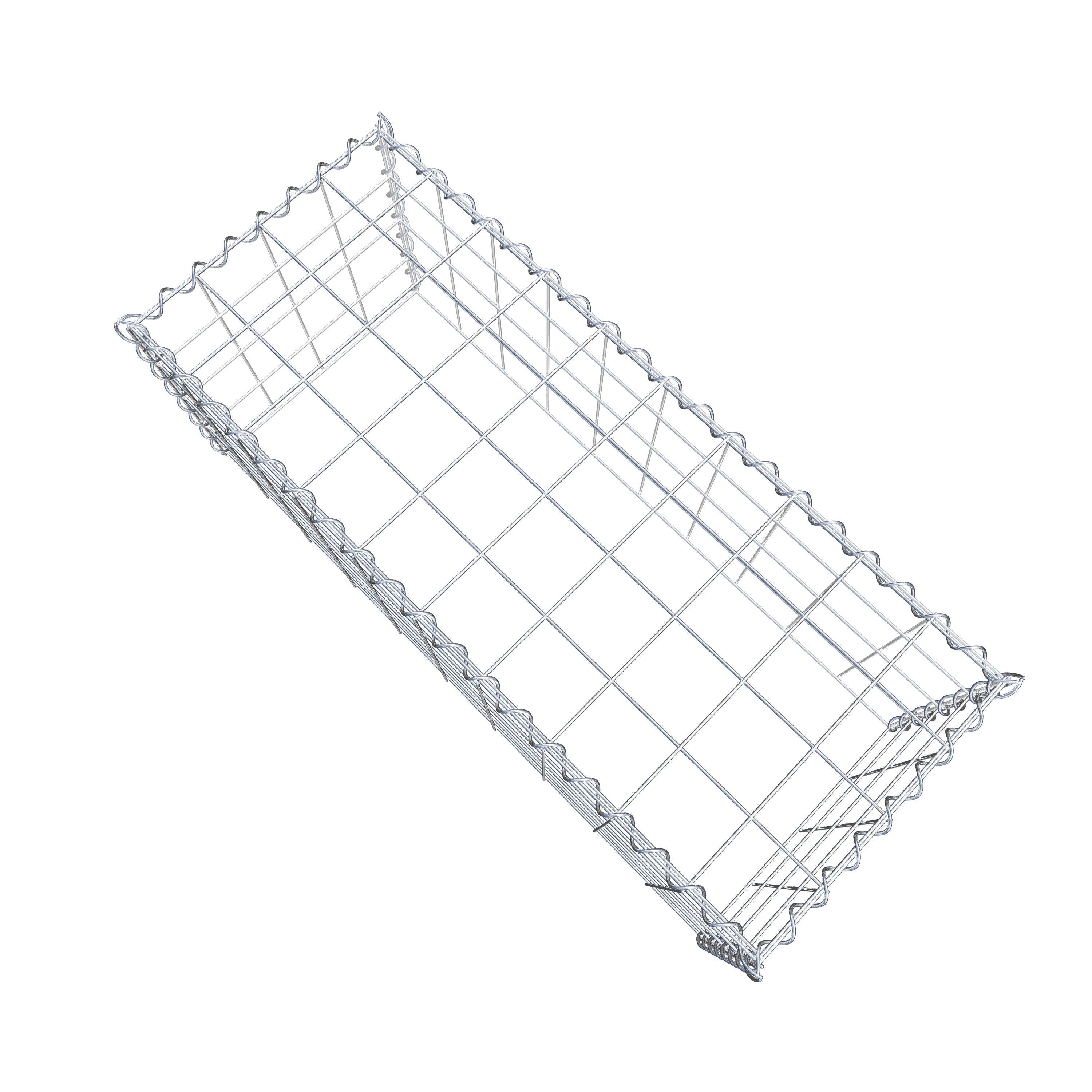 Gabião tipo 3 100 cm x 40 cm x 40 cm (C x A x P), malhagem 10 cm x 10 cm, espiral