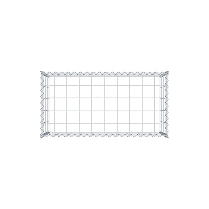 Gabion rapporté type 3 100 cm x 40 cm x 50 cm (L x H x P), mailles 10 cm x 10 cm, spirale