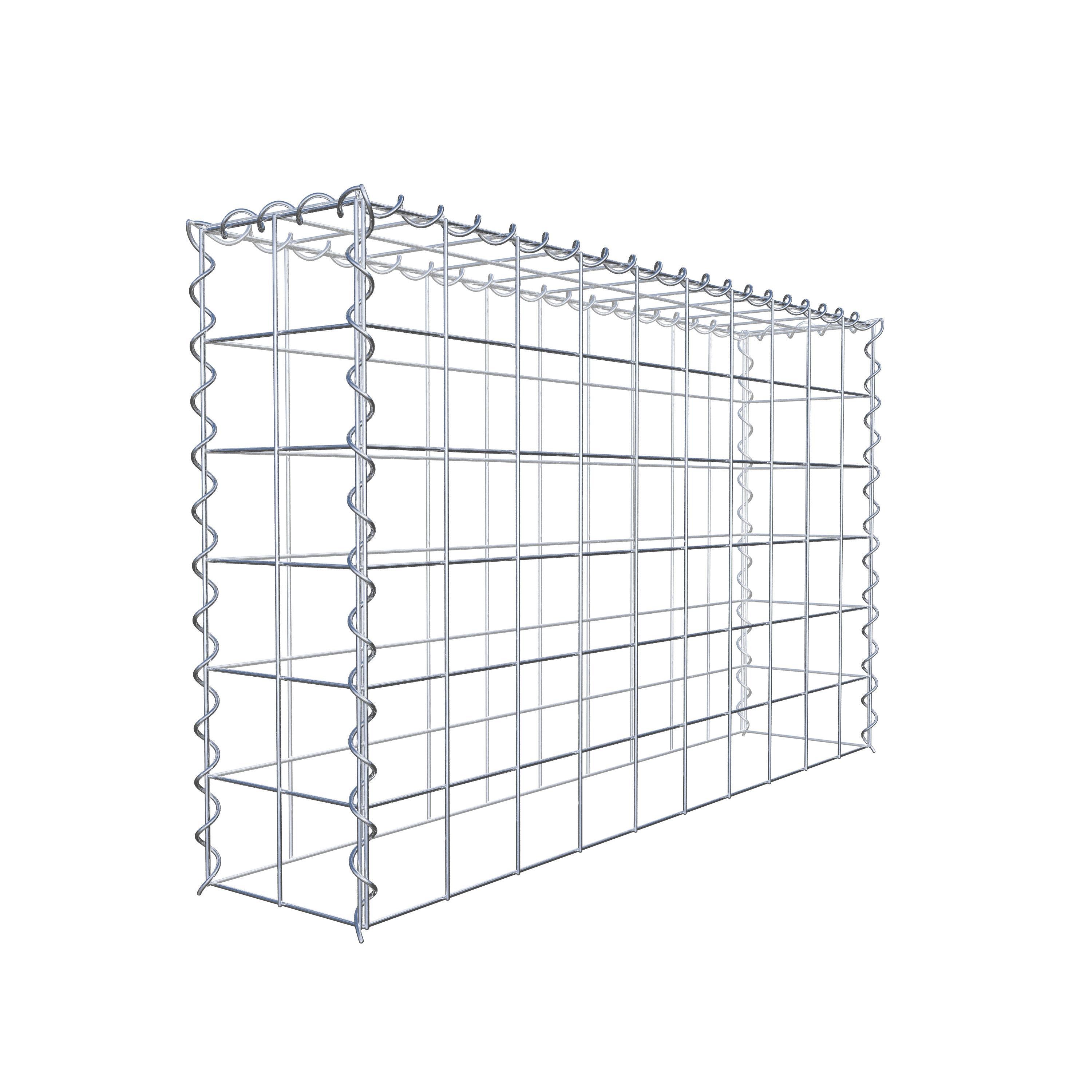 Gabbione aggiuntivo tipo 3 100 cm x 60 cm x 20 cm (L x A x P), maglia 10 cm x 10 cm, spirale