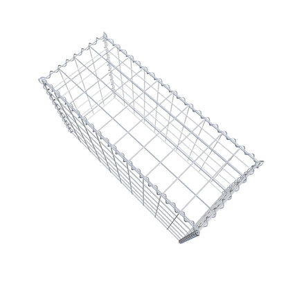 Opvokset gabion type 3 100 cm x 60 cm x 40 cm (L x H x D), maskestørrelse 10 cm x 10 cm, spiral