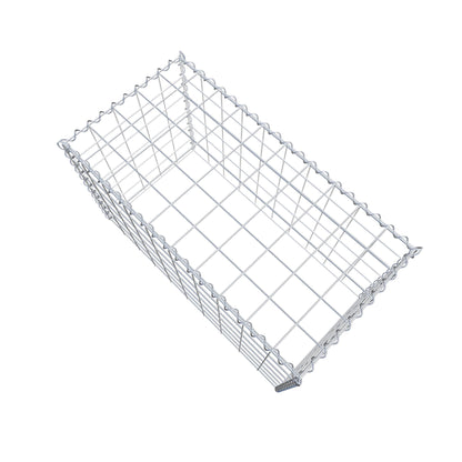 Gabion rapporté type 3 100 cm x 60 cm x 50 cm (L x H x P), mailles 10 cm x 10 cm, spirale