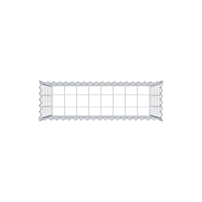 Anbaugabione Typ 3 100 cm x 70 cm x 30 cm (L x H x T), Maschenweite 10 cm x 10 cm, Spirale