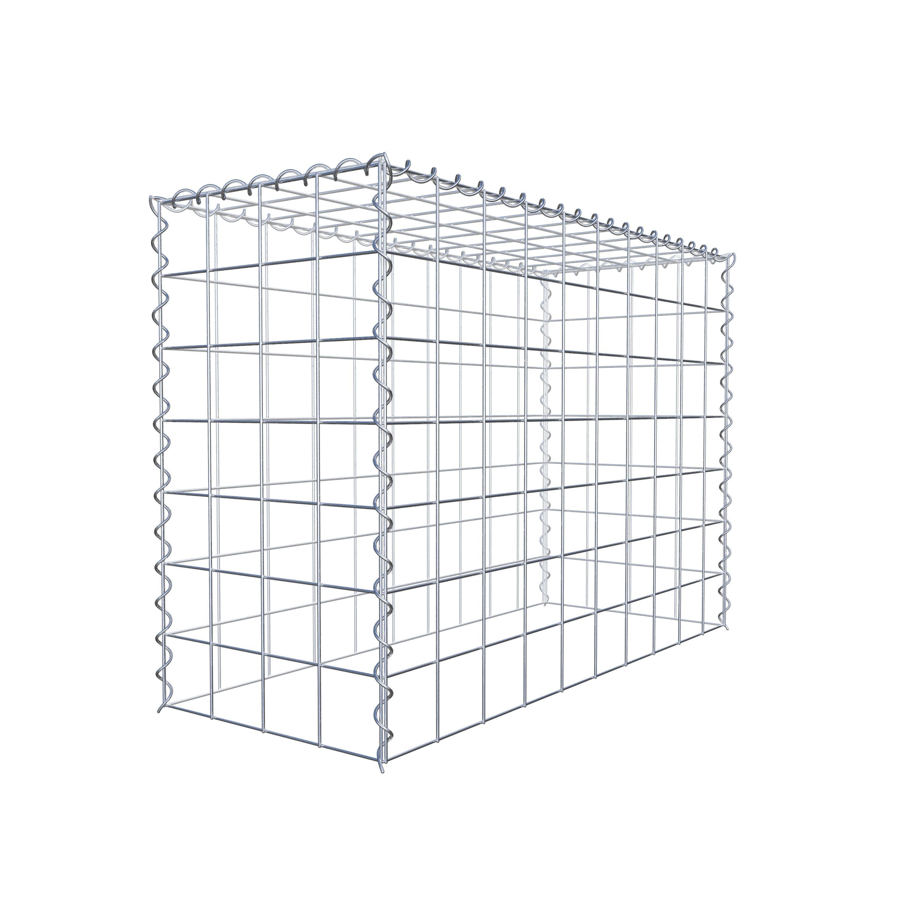 Grown-on gabion type 3 100 cm x 70 cm x 40 cm (L x H x D), mesh size 10 cm x 10 cm, spiral