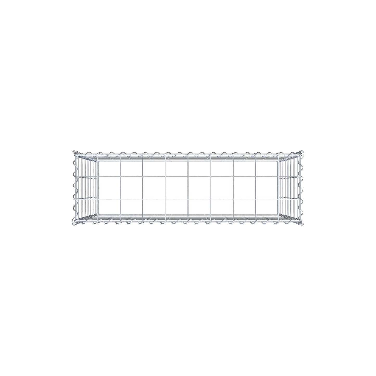 Gavión adulto tipo 3 100 cm x 80 cm x 30 cm (largo x alto x profundidad), tamaño de malla 10 cm x 10 cm, espiral