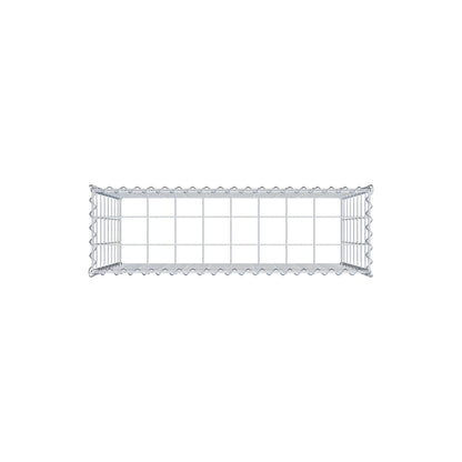 Gavión adulto tipo 3 100 cm x 80 cm x 30 cm (largo x alto x profundidad), tamaño de malla 10 cm x 10 cm, espiral