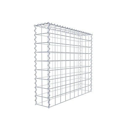 Anbaugabione Typ 3 100 cm x 90 cm x 20 cm (L x H x T), Maschenweite 10 cm x 10 cm, Spirale