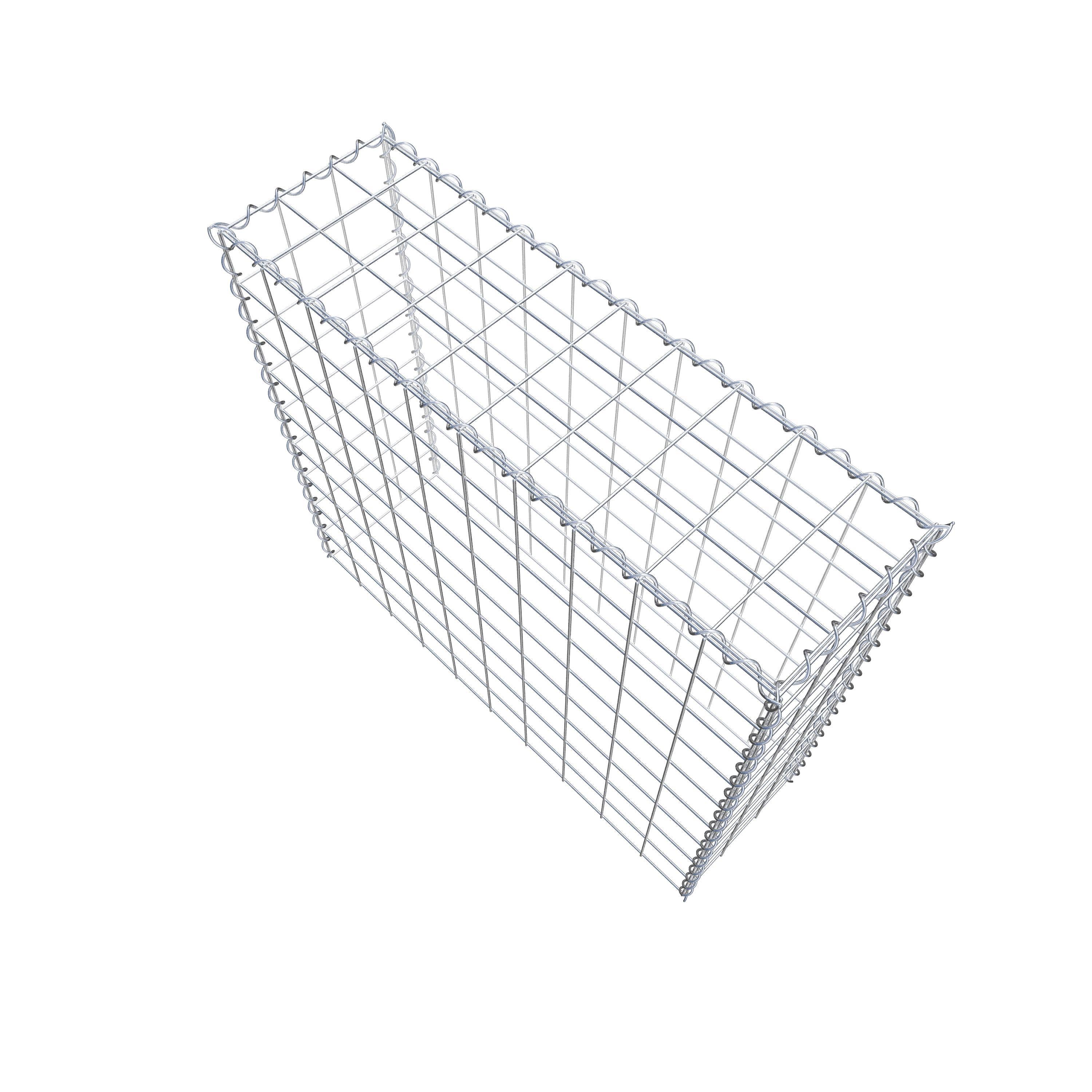 Gabião Tipo 3 100 cm x 90 cm x 30 cm (C x A x P), malhagem 10 cm x 10 cm, espiral