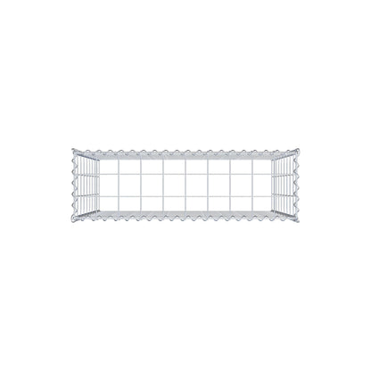 Anbaugabione Typ 3 100 cm x 90 cm x 30 cm (L x H x T), Maschenweite 10 cm x 10 cm, Spirale