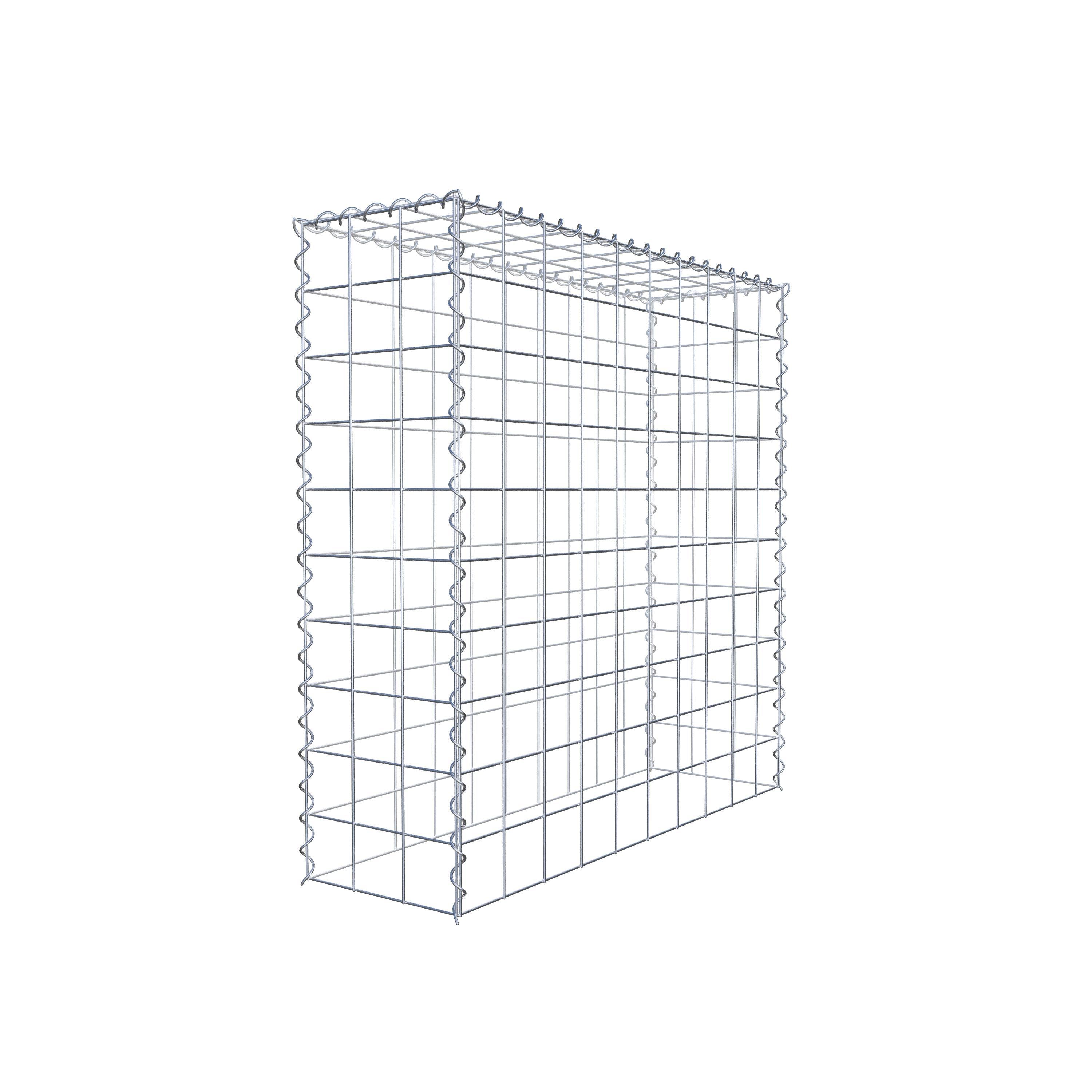 Gabião Tipo 3 100 cm x 100 cm x 30 cm (C x A x P), malhagem 10 cm x 10 cm, espiral