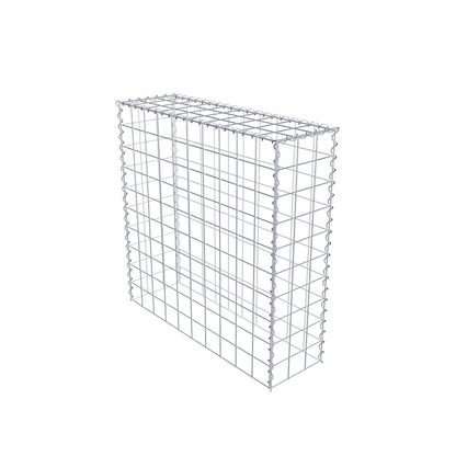 Gabion rapporté type 3 100 cm x 100 cm x 30 cm (L x H x P), mailles 10 cm x 10 cm, spirale