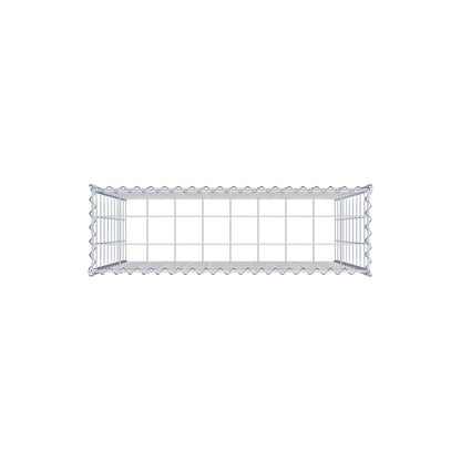 Gabion rapporté type 3 100 cm x 100 cm x 30 cm (L x H x P), mailles 10 cm x 10 cm, spirale