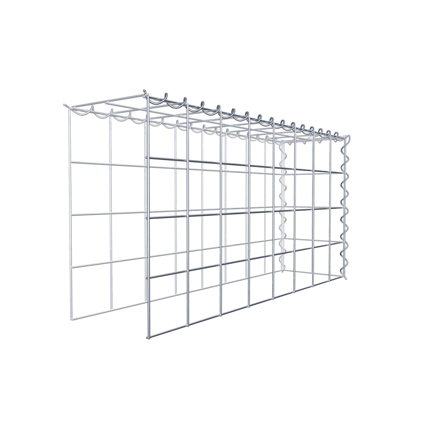 Gavión complementario tipo 4 80 cm x 40 cm x 20 cm (L x A x P), malla 10 cm x 10 cm, en espiral
