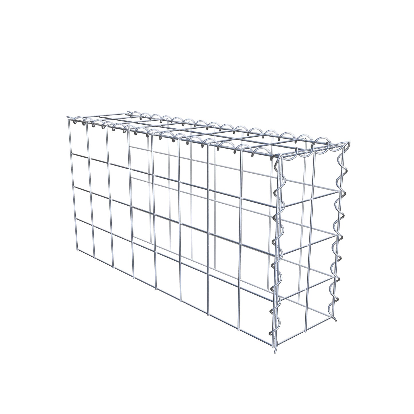 Gavión complementario tipo 4 80 cm x 40 cm x 20 cm (L x A x P), malla 10 cm x 10 cm, en espiral