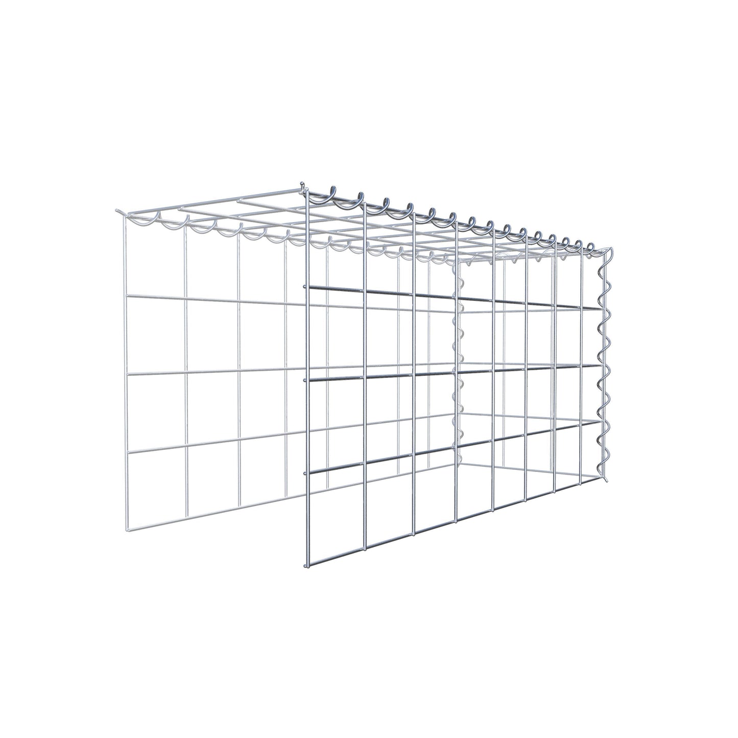 Gavión adicional tipo 4 80 cm x 40 cm x 30 cm (L x A x P), malla 10 cm x 10 cm, en espiral