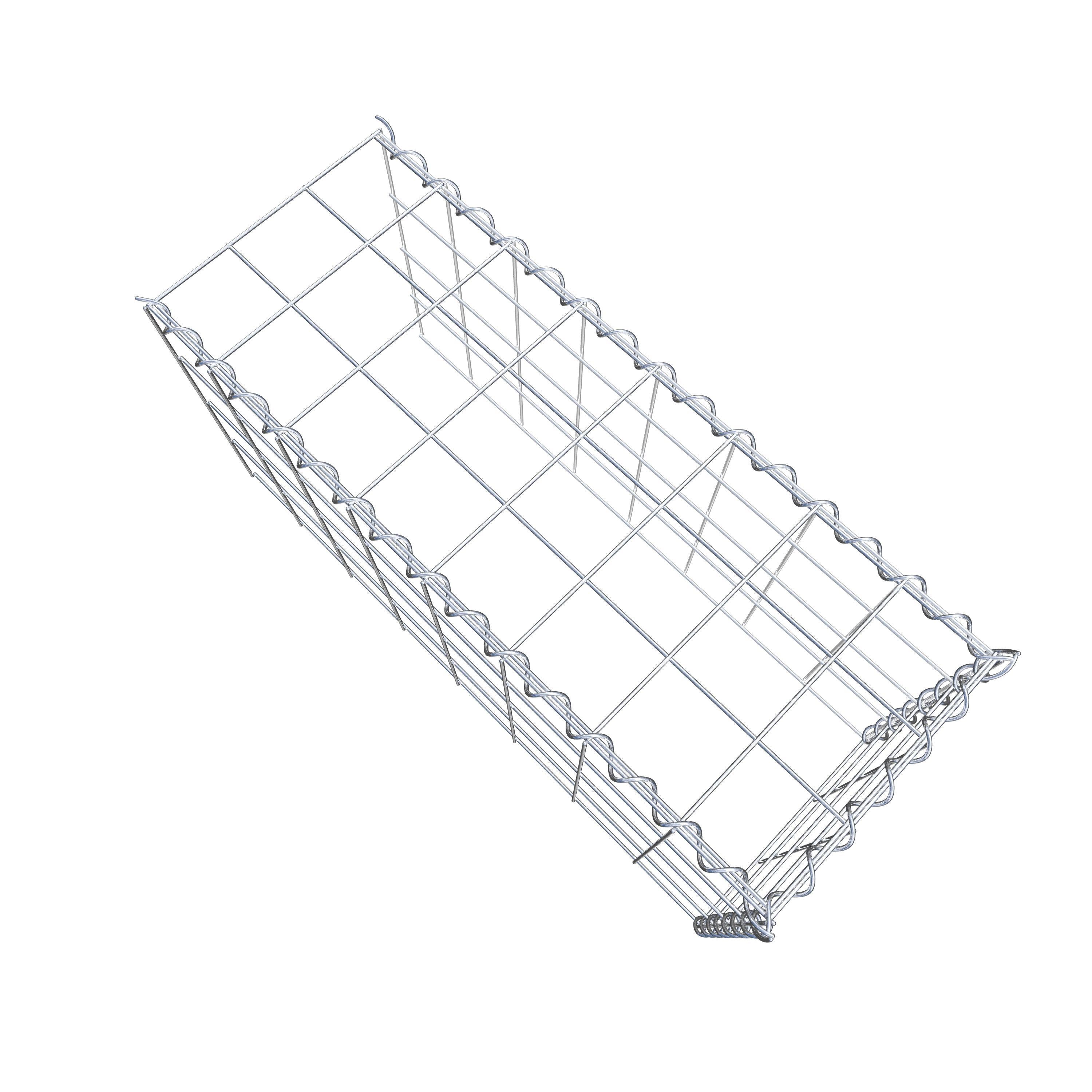 Gabião tipo 4 80 cm x 40 cm x 30 cm (C x A x P), malhagem 10 cm x 10 cm, espiral