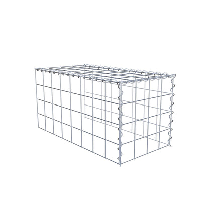 Grown-on gabion type 4 80 cm x 40 cm x 40 cm (L x H x D), mesh size 10 cm x 10 cm, spiral