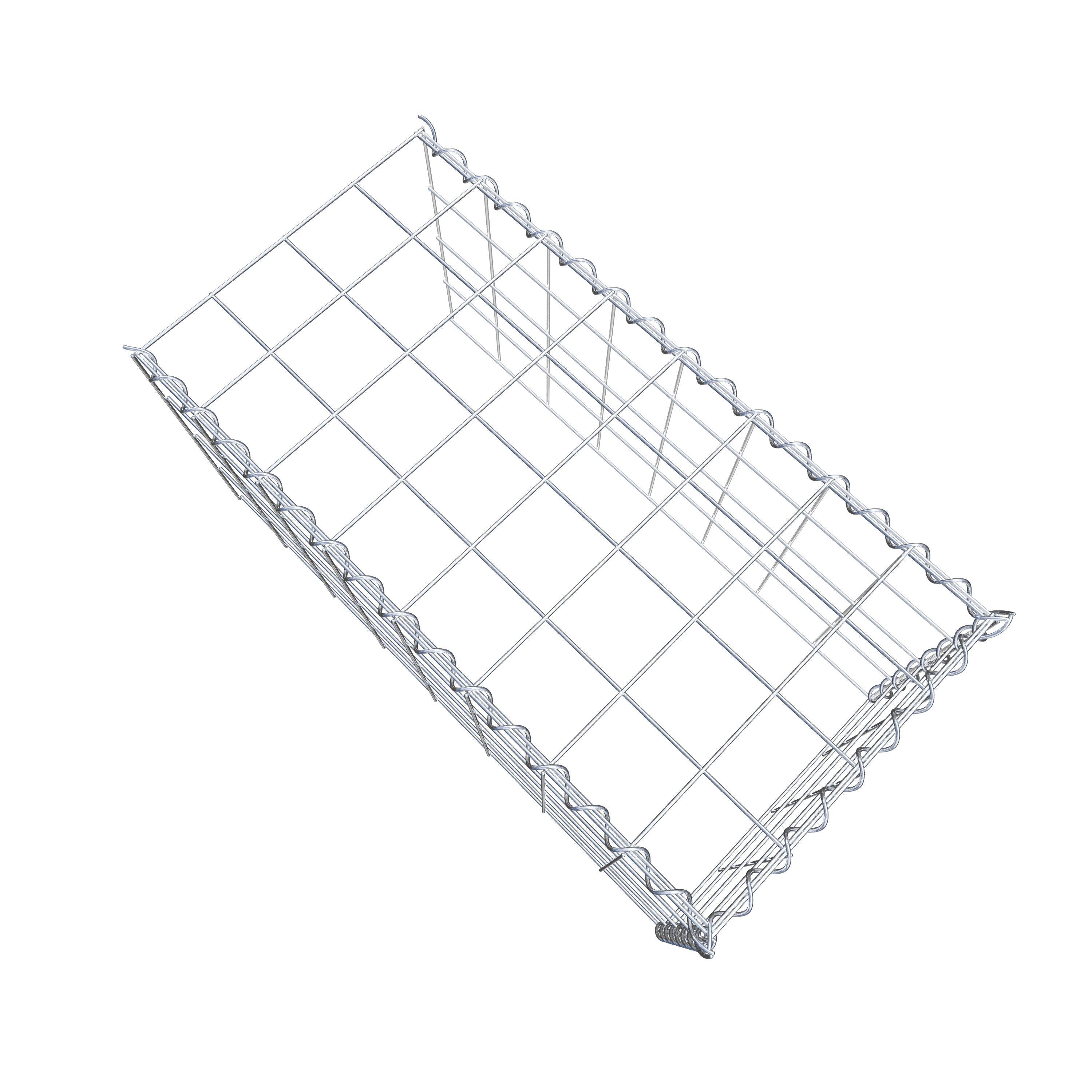 Anbaugabione Typ 4 80 cm x 40 cm x 40 cm (L x H x T), Maschenweite 10 cm x 10 cm, Spirale