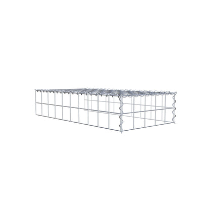 Add-on schanskorf type 4 100 cm x 20 cm x 50 cm (L x H x D), maaswijdte 10 cm x 10 cm, spiraal