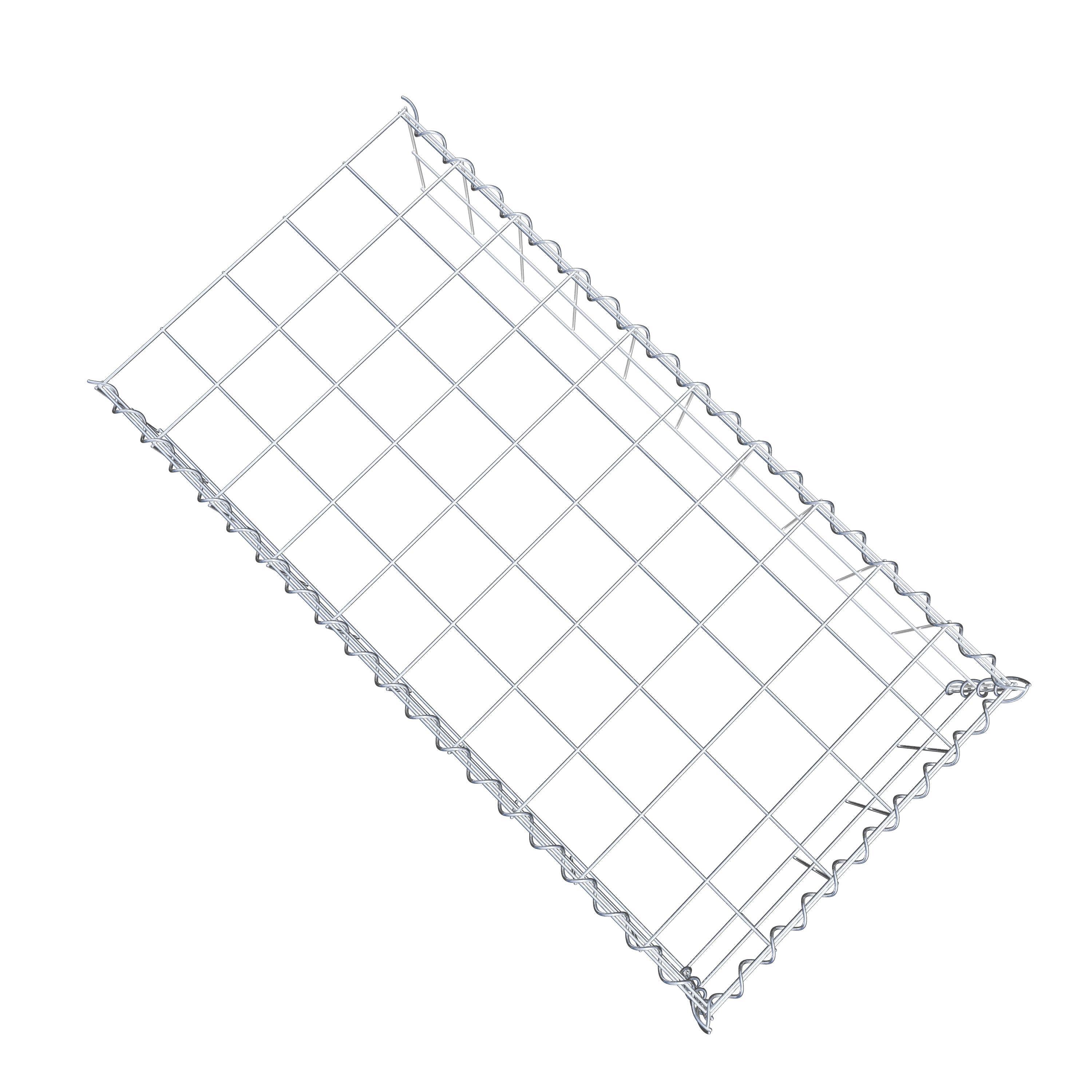 Grown-on gabion type 4 100 cm x 20 cm x 50 cm (L x H x D), mesh size 10 cm x 10 cm, spiral