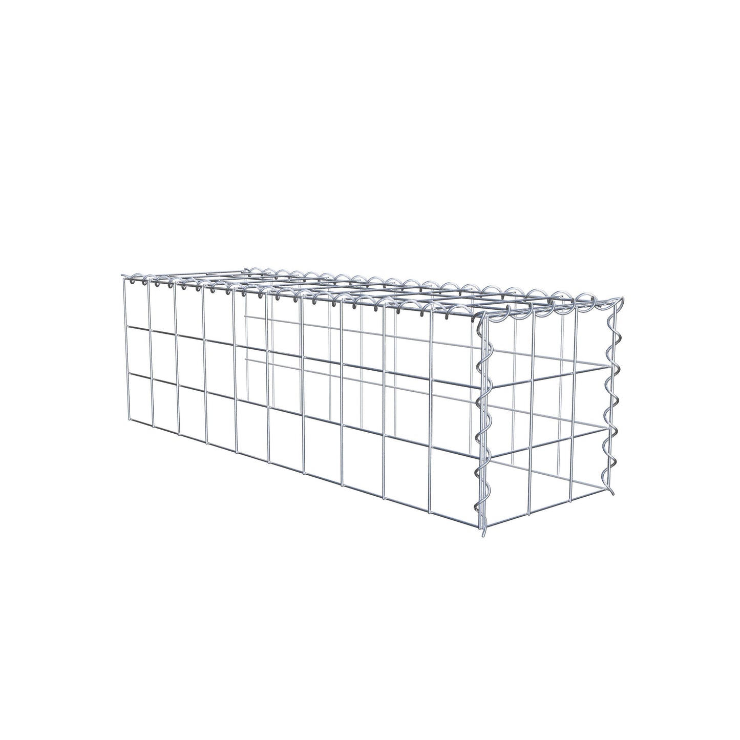 Gavión complementario tipo 4 100 cm x 30 cm x 30 cm (L x A x P), malla 10 cm x 10 cm, espiral