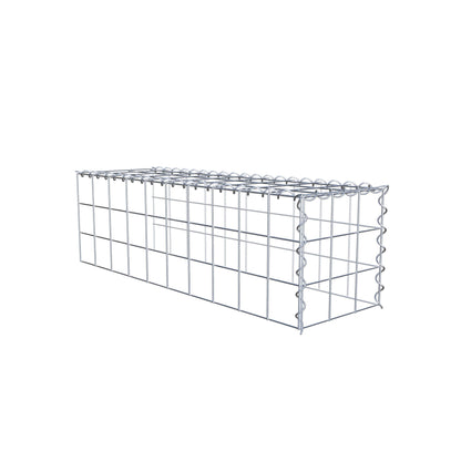 Gavión complementario tipo 4 100 cm x 30 cm x 30 cm (L x A x P), malla 10 cm x 10 cm, espiral