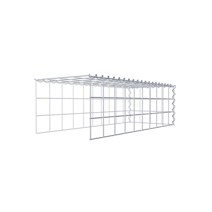 Anbaugabione Typ 4 100 cm x 30 cm x 40 cm (L x H x T), Maschenweite 10 cm x 10 cm, Spirale