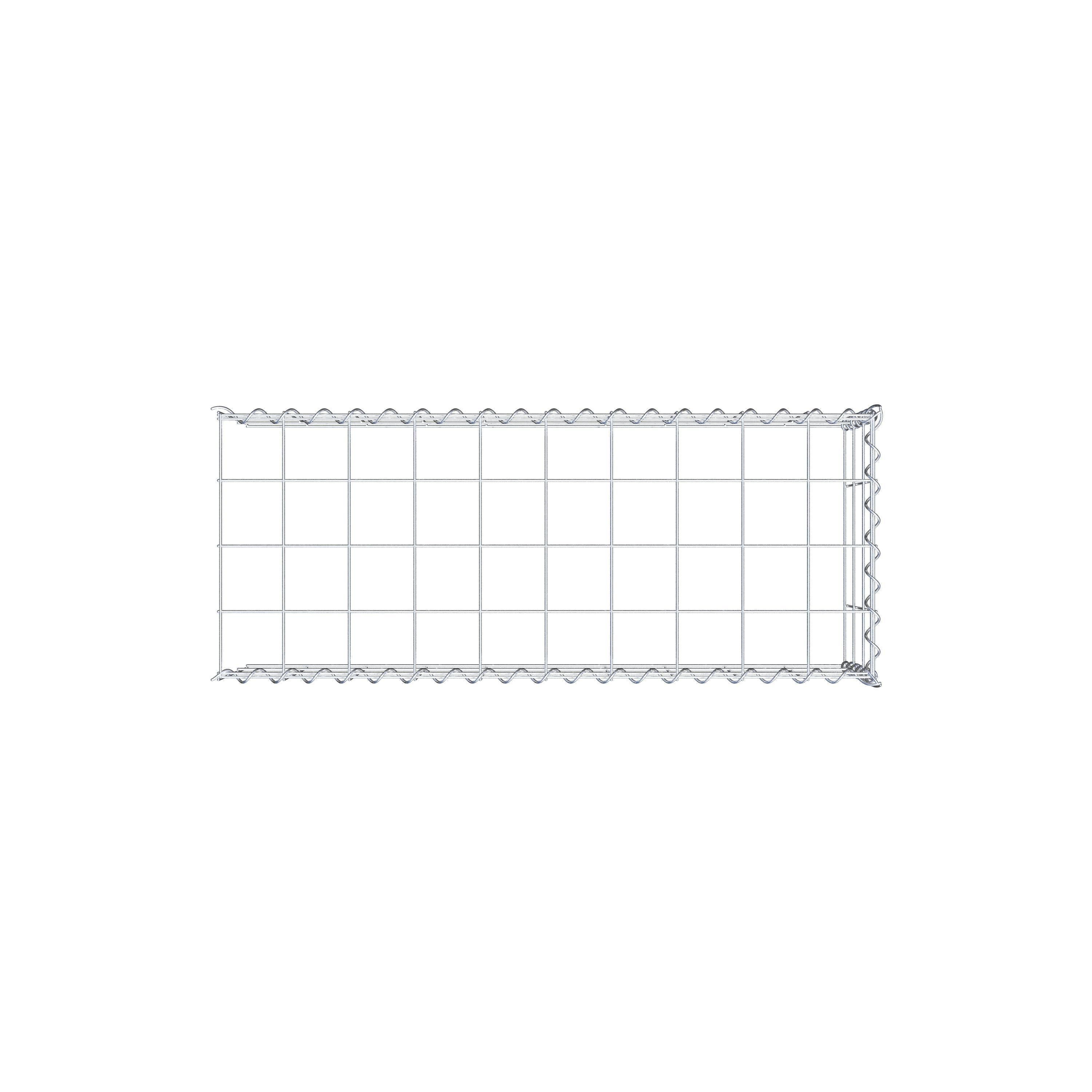 Anbaugabione Typ 4 100 cm x 30 cm x 40 cm (L x H x T), Maschenweite 10 cm x 10 cm, Spirale