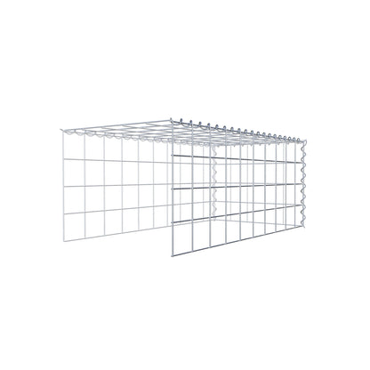 Gabbione aggiuntivo tipo 4 100 cm x 40 cm x 50 cm (L x A x P), maglia 10 cm x 10 cm, spirale